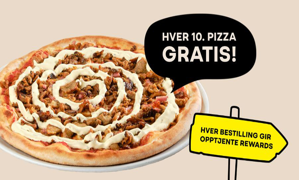 Hver 10. Pizza Gratis